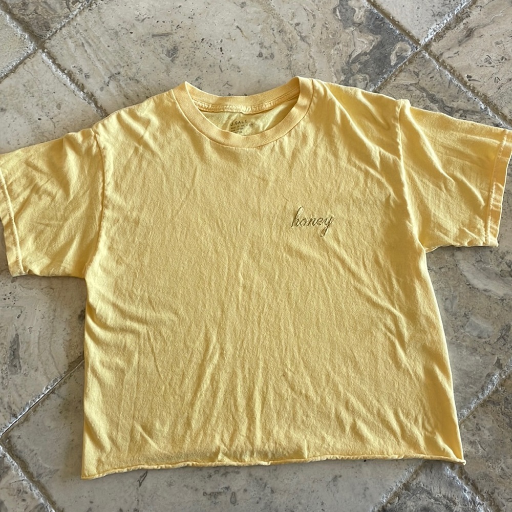 yellow brandy melville top